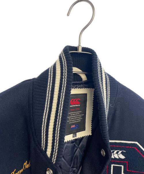 Canterbury（カンタベリー）Canterbury (カンタベリー) スタジャン ホワイト×ネイビー サイズ:Lの古着・服飾アイテム
