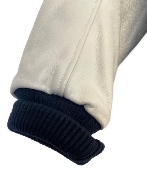 Canterbury（カンタベリー）Canterbury (カンタベリー) スタジャン ホワイト×ネイビー サイズ:Lの古着・服飾アイテム