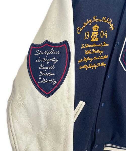 Canterbury（カンタベリー）Canterbury (カンタベリー) スタジャン ホワイト×ネイビー サイズ:Lの古着・服飾アイテム