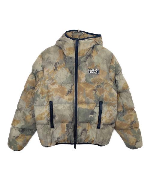 DSQUARED2（ディースクエアード）DSQUARED2 (ディースクエアード) ダウンジャケット ブラウン サイズ:46の古着・服飾アイテム