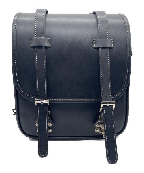 henly begins（ヘンリービギンズ）henly begins (ヘンリービギンズ) レザーバッグ ブラックの古着・服飾アイテム