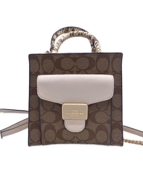 COACH（コーチ）COACH (コーチ) 2WAYショルダーバッグ ブラウンの古着・服飾アイテム