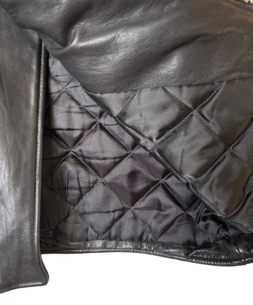 nano・universe（ナノ・ユニバース）nano・universe (ナノ・ユニバース) ダブルライダースジャケット ブラック サイズ:Ｍの古着・服飾アイテム