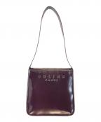 CELINEセリーヌ）の古着「エナメルバッグ」｜ブラウン