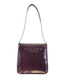 CELINE（セリーヌ）の古着「エナメルバッグ」｜ブラウン