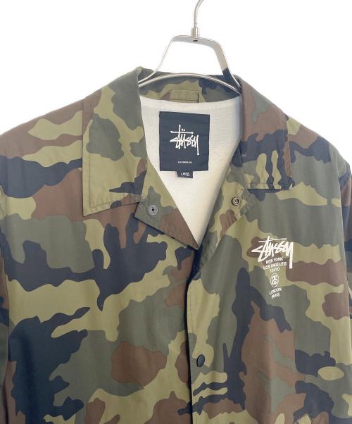 stussy（ステューシー）stussy (ステューシー) コーチジャケット オリーブ サイズ:Lの古着・服飾アイテム