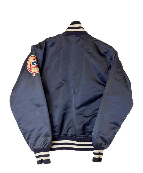 NEW YORK YANKEES（ニューヨークヤンキース）NEW YORK YANKEES (ニューヨークヤンキース) スタジャン ネイビー サイズ:Sの古着・服飾アイテム