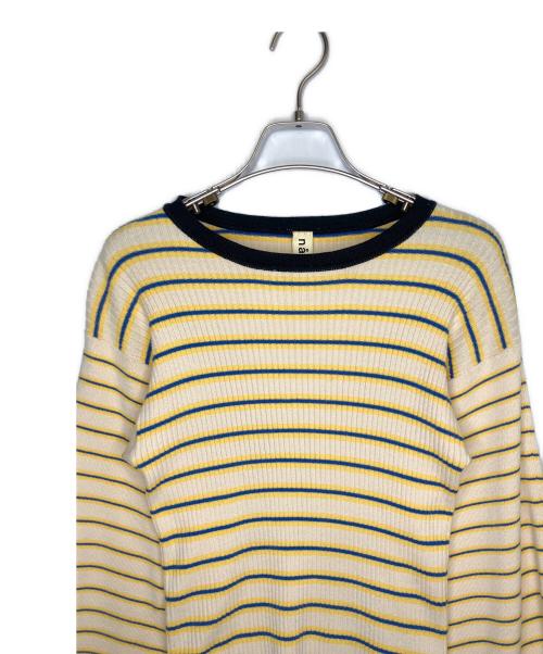 nagonstans（ナゴンスタンス）nagonstans (ナゴンスタンス) 薄手ニット イエロー サイズ:38の古着・服飾アイテム