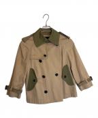 tricot COMME des GARCONSトリココムデギャルソン）の古着「ショートトレンチコート」｜ブラウン