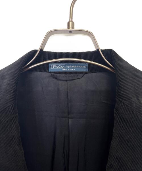 POLO RALPH LAUREN（ポロ・ラルフローレン）POLO RALPH LAUREN (ポロ・ラルフローレン) コーデュロイテーラードジャケット ブラック サイズ:Sの古着・服飾アイテム
