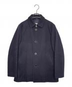 MACKINTOSH PHILOSOPHYマッキントッシュ フィロソフィー）の古着「MACKINTOSH PHILOSOPHY マッキントッシュ フィロソフィー アドミラル メルトン シングル  ピーコート ハーフコート」｜ネイビー