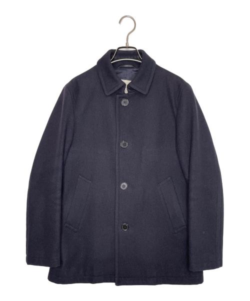 MACKINTOSH PHILOSOPHY（マッキントッシュ フィロソフィー）MACKINTOSH PHILOSOPHY MACKINTOSH PHILOSOPHY マッキントッシュ フィロソフィー アドミラル メルトン シングル  ピーコート ハーフコート ネイビー サイズ:36の古着・服飾アイテム