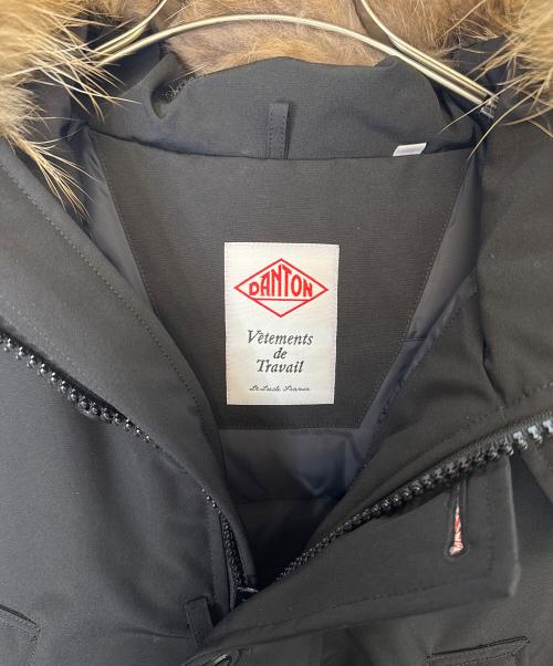 DANTON（ダントン）DANTON (ダントン) ラクーンファーダウンコート ブラック サイズ:38の古着・服飾アイテム