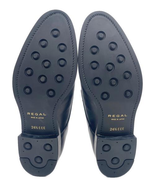 REGAL（リーガル）REGAL (リーガル) プレーントゥシューズ ブラック サイズ:24.5の古着・服飾アイテム