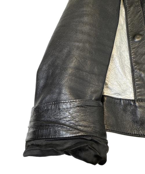 Saint Laurent Paris（サンローランパリ）Saint Laurent Paris (サンローランパリ) カラー切替ジップアップジャケット ブラック サイズ:48の古着・服飾アイテム