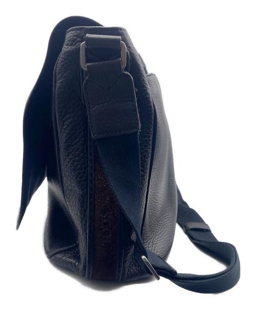 TOD'S（トッズ）TOD'S (トッズ) メッセンジャーバッグ ブラックの古着・服飾アイテム