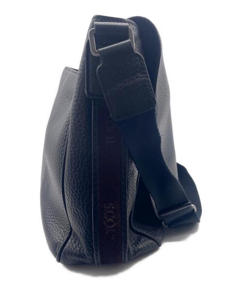 TOD'S（トッズ）TOD'S (トッズ) メッセンジャーバッグ ブラックの古着・服飾アイテム