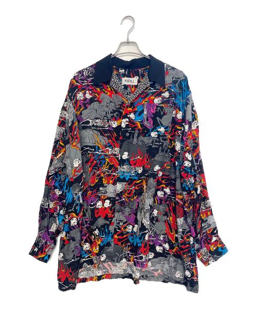 KIDILL（キディル）KIDILL (キディル) オーバーサイズシャツ ブラック サイズ:Freeの古着・服飾アイテム