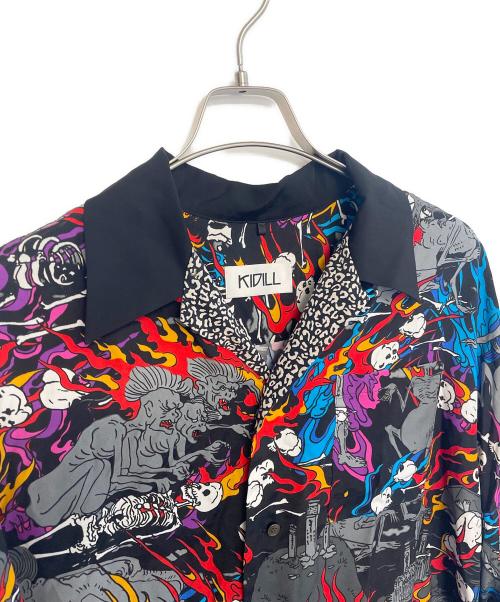 KIDILL（キディル）KIDILL (キディル) オーバーサイズシャツ ブラック サイズ:Freeの古着・服飾アイテム