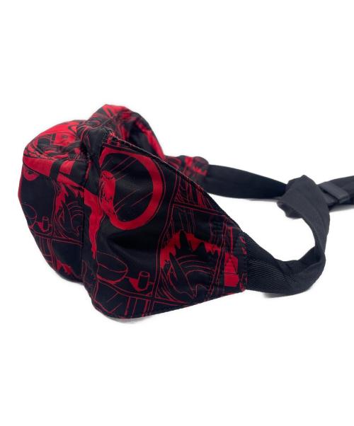 PRADA（プラダ）PRADA (プラダ) ボディバッグ レッド×ブラックの古着・服飾アイテム