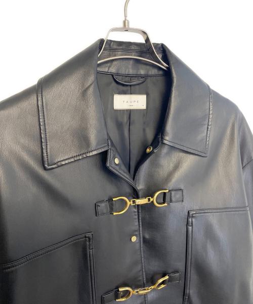 taupe（トープ）taupe (トープ) フェイクレザージャケット ブラック サイズ:1の古着・服飾アイテム