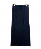 PLEATS PLEASEプリーツプリーズ）の古着「プリーツスカート」｜ブラック