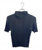 PLEATS PLEASEプリーツプリーズ）の古着「プリーツブラウス」｜ブラック