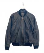 Timberlandティンバーランド）の古着「ラムレザージャケット」｜ブラック