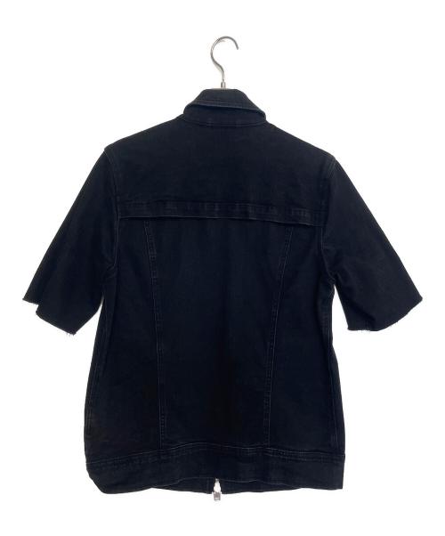 DIESEL（ディーゼル）DIESEL (ディーゼル) 半袖デニムカットソー ブラック サイズ:Lの古着・服飾アイテム