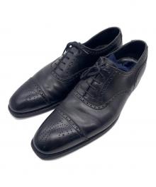 Crockett & Jones（クロケット＆ジョーンズ）の古着「ストレートチップシューズ」｜ブラック