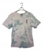 stussy×BOB MARLEYステューシー×ボブ・マーリィ）の古着「半袖カットソー」｜ホワイト×ブルー
