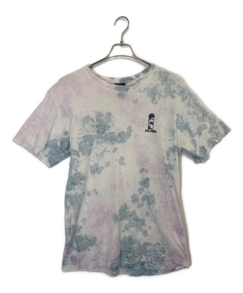 stussy（ステューシー）stussy (ステューシー) BOB MARLEY (ボブ・マーリィ) 半袖カットソー ホワイト×ブルー サイズ:Ｍの古着・服飾アイテム