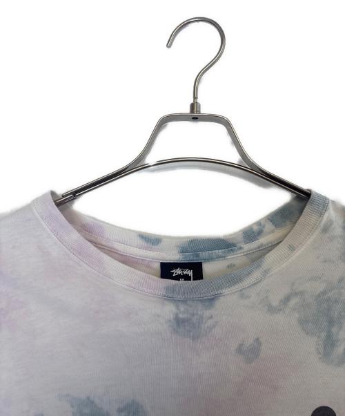 stussy（ステューシー）stussy (ステューシー) BOB MARLEY (ボブ・マーリィ) 半袖カットソー ホワイト×ブルー サイズ:Ｍの古着・服飾アイテム