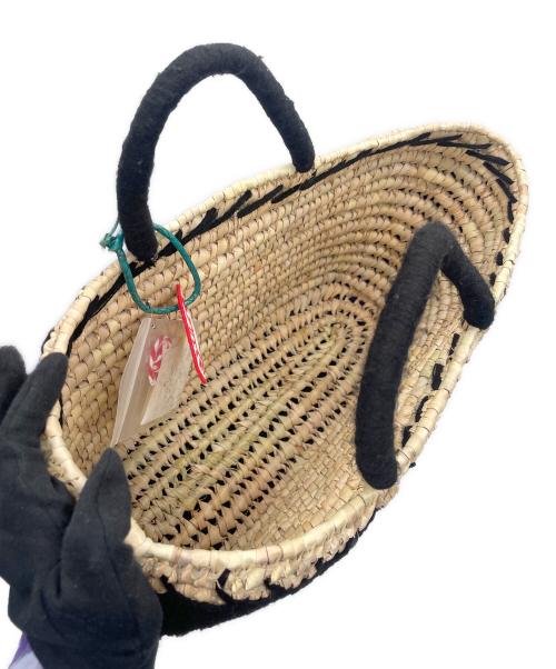 UNITED ARROWS（ユナイテッドアローズ）UNITED ARROWS (ユナイテッドアローズ) カゴバッグ ブルー×ナチュラルの古着・服飾アイテム