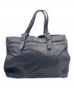 BOTTEGA VENETAボッテガベネタ）の古着「レザートートバッグ」｜ブラック
