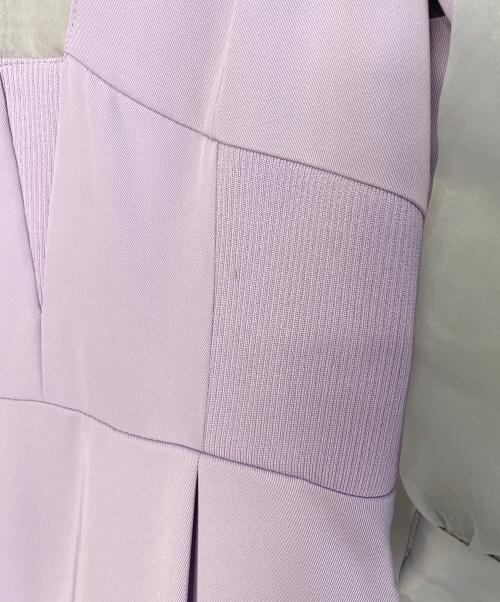 Ameri（アメリ）Ameri (アメリ) AMERI アメリ シアー袖 セットワンピース CLIONE SLEEVE DRESS ラベンダー サイズ:Sの古着・服飾アイテム