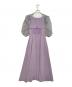 Ameri (アメリ) AMERI アメリ シアー袖 セットワンピース CLIONE SLEEVE DRESS ラベンダー サイズ:S：8000円