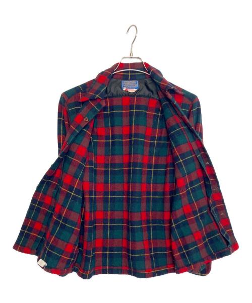 PENDLETON（ペンドルトン）PENDLETON (ペンドルトン) 長袖シャツ グリーン×レッド サイズ:Ｍの古着・服飾アイテム