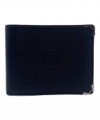 Cartierカルティエ）の古着「2つ折り財布」｜ブラック