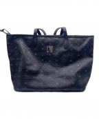 MCMエムシーエム）の古着「レザートートバッグ」｜ブラック