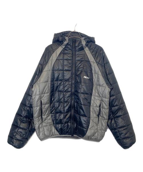 PALACE（パレス）PALACE (パレス) NET PLUS JACKET グレー×ブラック サイズ:XLの古着・服飾アイテム