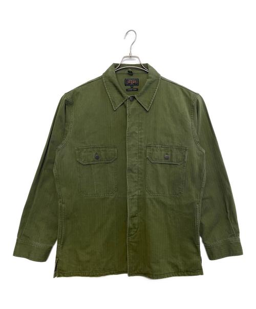 BEAMS（ビームス）BEAMS (ビームス) ミリタリーシャツジャケット グリーン サイズ:XLの古着・服飾アイテム