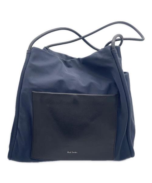 PAUL SMITH（ポールスミス）PAUL SMITH (ポールスミス) モダンスタイル トートバッグ ネイビーの古着・服飾アイテム