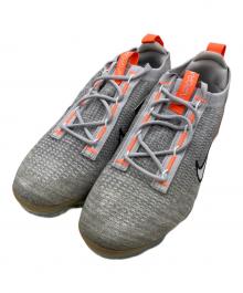 NIKE（ナイキ）の古着「NIKE AIR VAPORMAX 2021 FLYKNIT "GREY FOG"」｜グレー×オレンジ