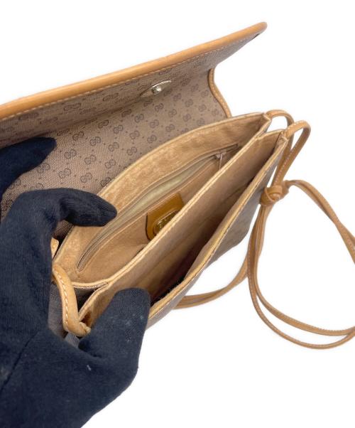 GUCCI（グッチ）GUCCI (グッチ) ショルダーバッグ ベージュ×ブラウンの古着・服飾アイテム
