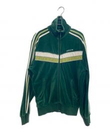 adidas（アディダス）の古着「ベロアトラックジャケット」｜グリーン