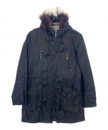 BURBERRY BLACK LABEL（バーバリーブラックレーベル）の古着「モッズコート」｜ブラック