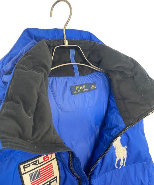 POLO RALPH LAUREN（ポロ・ラルフローレン）POLO RALPH LAUREN (ポロ・ラルフローレン) ダウンベスト ブルー サイズ:Mの古着・服飾アイテム