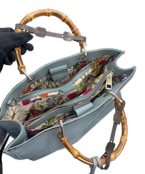 GUCCI（グッチ）GUCCI (グッチ) 2WAYショルダーバッグ スカイブルーの古着・服飾アイテム