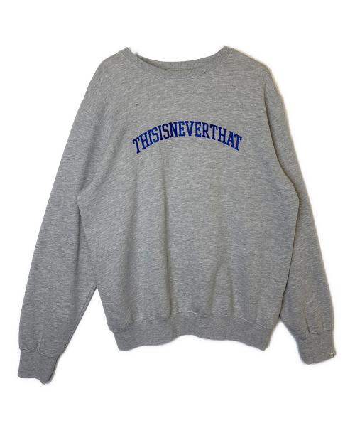thisisneverthat（ディスイズネバーザット）thisisneverthat (ディスイズネバーザット) スウェット グレー サイズ:XLの古着・服飾アイテム